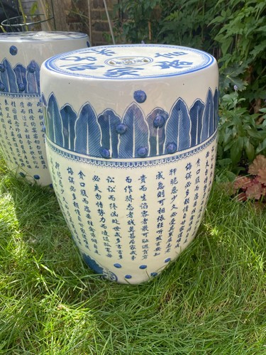 Vintage chinese blue white - blue, &