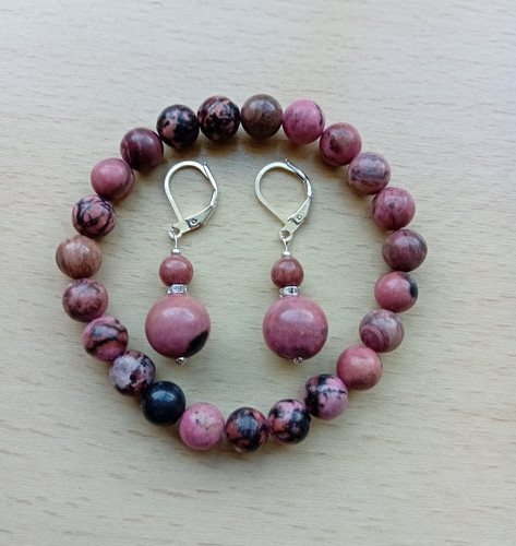 Plnk black rhodonite bracelet - plnk/black,
