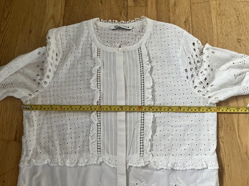 Zara white eyelet broderie - zara,