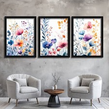 Watercolour Floral Wall Art