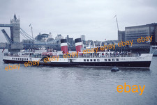 35mm Colour Slide of P.S.WAVERLEY-Paddle Steamer-Pool of London - Sept 1985