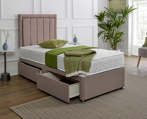 New single divan - single, bed