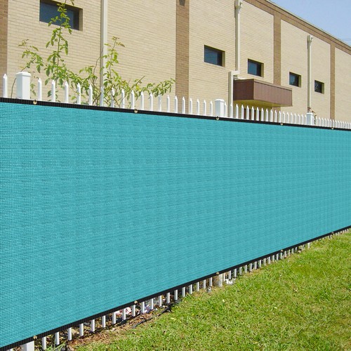 Turquoise privacy fence - privacy,