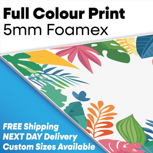 Bespoke printed 5mm foamex - printed,