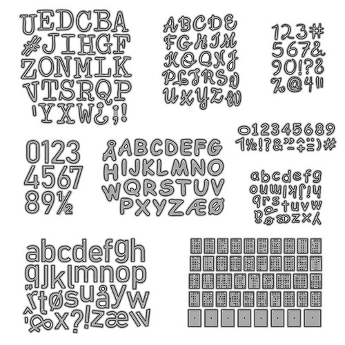 Numbers alphabet metal - numbers, cutting