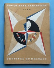 1951 SOUTH BANK EXHIBITION, London, FESTIVAL of BRITAIN GUIDE BOOK, 96 pages