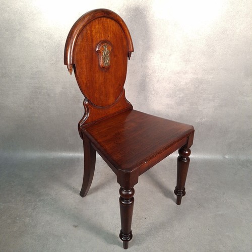 Victorian mahogany hall - hall, chair