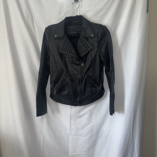 Zara black lambskin leather - lambskin,