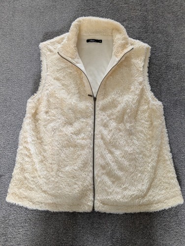 Dash cream teddy gilet - cream, full