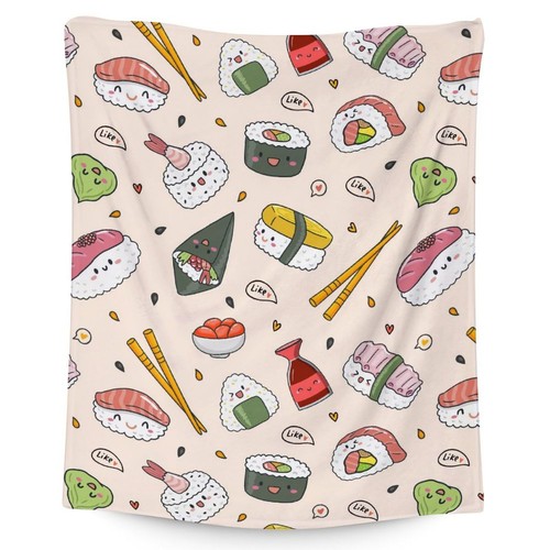 Girl sushi printed series - 3d,