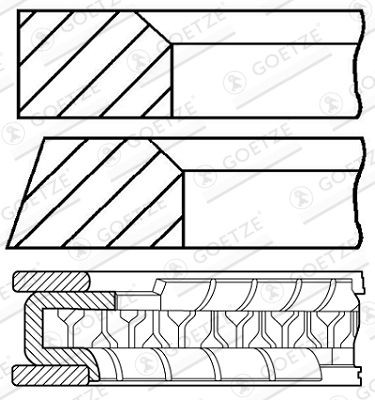 Piston ring kit - ring,