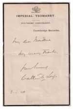 TROWBRIDGE BARRACKS 1900 -