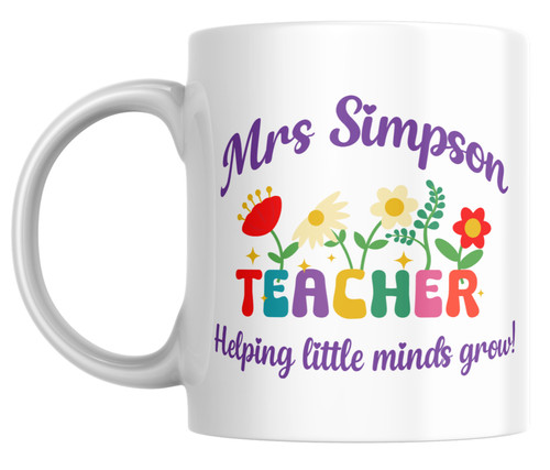 Personalised teacher mug - personalised,