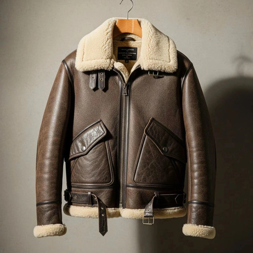 Raf brown bomber flying - brown,