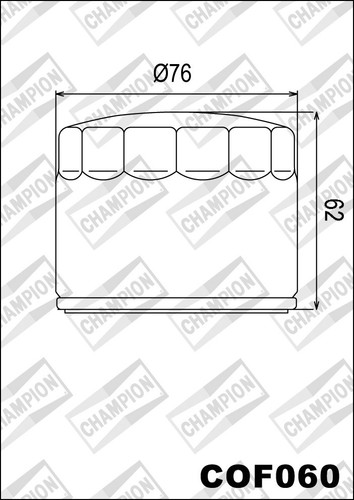 Cof060 oil filter champion bmw - filter,