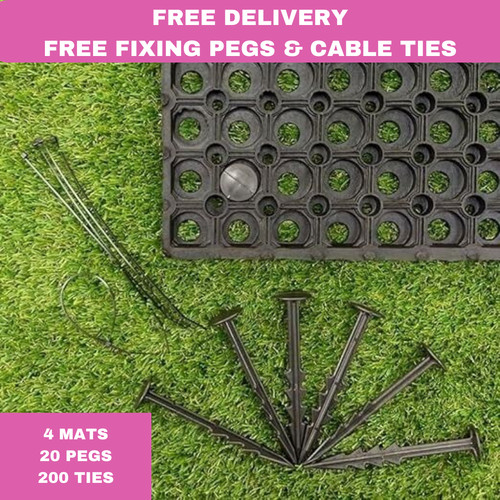 Rubber grass mats - grass, 23mm