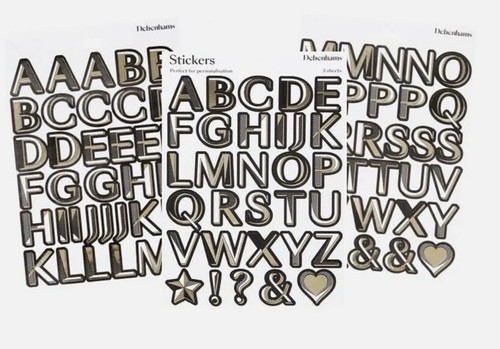 Large alphabet stickers - large,