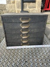 Vintage Industrial Metal Draw