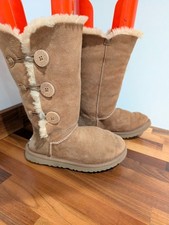 Ugg Bailey button tall chestnut winter boots size uk 4.5 eu 37