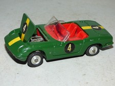 Corgi Toys Lotus Elan S2 dark green with red seats, removable chassis