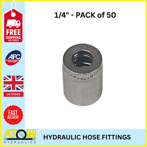Hydraulic hose swage - 1/4",