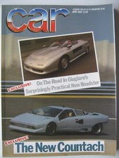 Car June 1988 Diablo Morgan Plus Four TVR S Alfa Spider Scimitar Turbo MG Metro