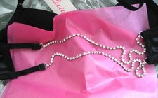 La'licia Black Backless Halterneck Multiway Diamante Bra 32/40