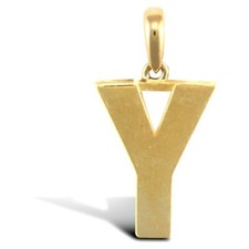 GOLD INITIAL PENDANT SOLID 9CT