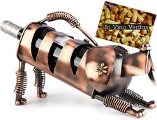 Single Wine Bottle Holder Dog