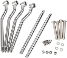 ANCLLO Universal Stainless Steel Motorcycle Saddlebag Side Support Bars Mountin