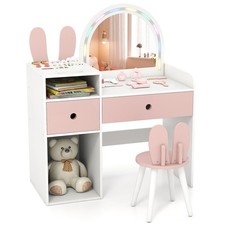 COSTWAY Bunny Kids Vanity