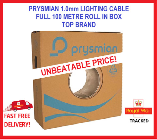 0mm lighting cable twin - 1.0mm,