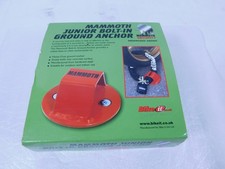 Mammoth Junior 2 Bolt In Heavy Duty Motorcycle Motorbike Ground Anchor ~ GRD005