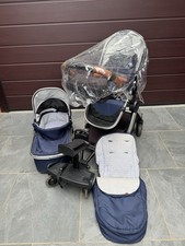 Journey Pram and Puschair Classic Baby Mothercare With Ride On Board w/Seat GC