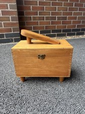 Vintage wooden Shoeshine box 