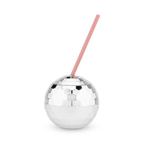 Silver disco ball - silver, drink