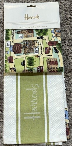 Harrods tea towel double pack - towel,