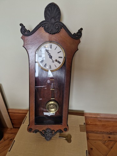 Antique wall clock art nouveau - antique,