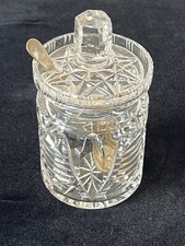 Vintage Cut Glass Lidded Jam