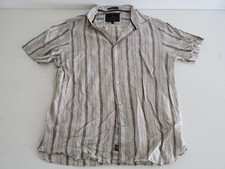Marks & Spencer Luxury Striped Shirt Size M Linen Blend