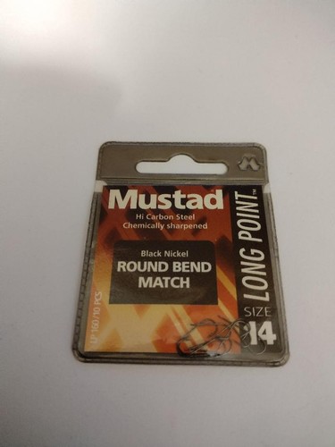 Mustad black nickel - nickel, bend