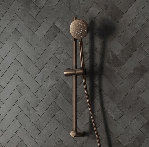 Antique brass shower - brass,