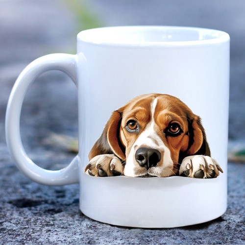 Pet dog mug - dog, watercolour