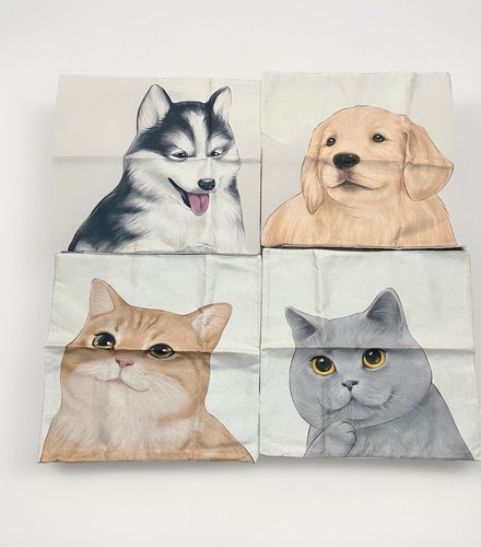 Cat and dog pillow cases - and,