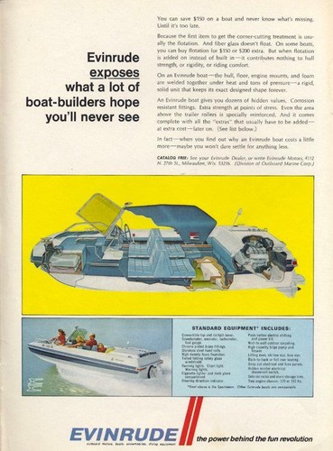 1968 evinrude boat inboard - evinrude,