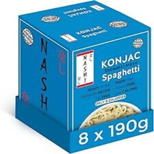 NASHI Konjac Shirataki Spaghetti 8 x 190g | Low Calorie, Fat Free, Gluten Free