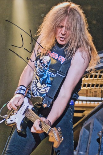 Signed janick gers iron - signed,