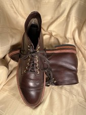 Oak Street Bootmakers Cap-Toe Brown Horween Chromexcel. Sz US 8 D. Hand Made USA