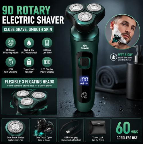 Portable electric shaver for - portable,
