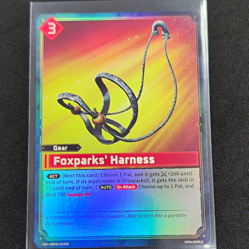 Palworld tcg foxparks - tcg, harness